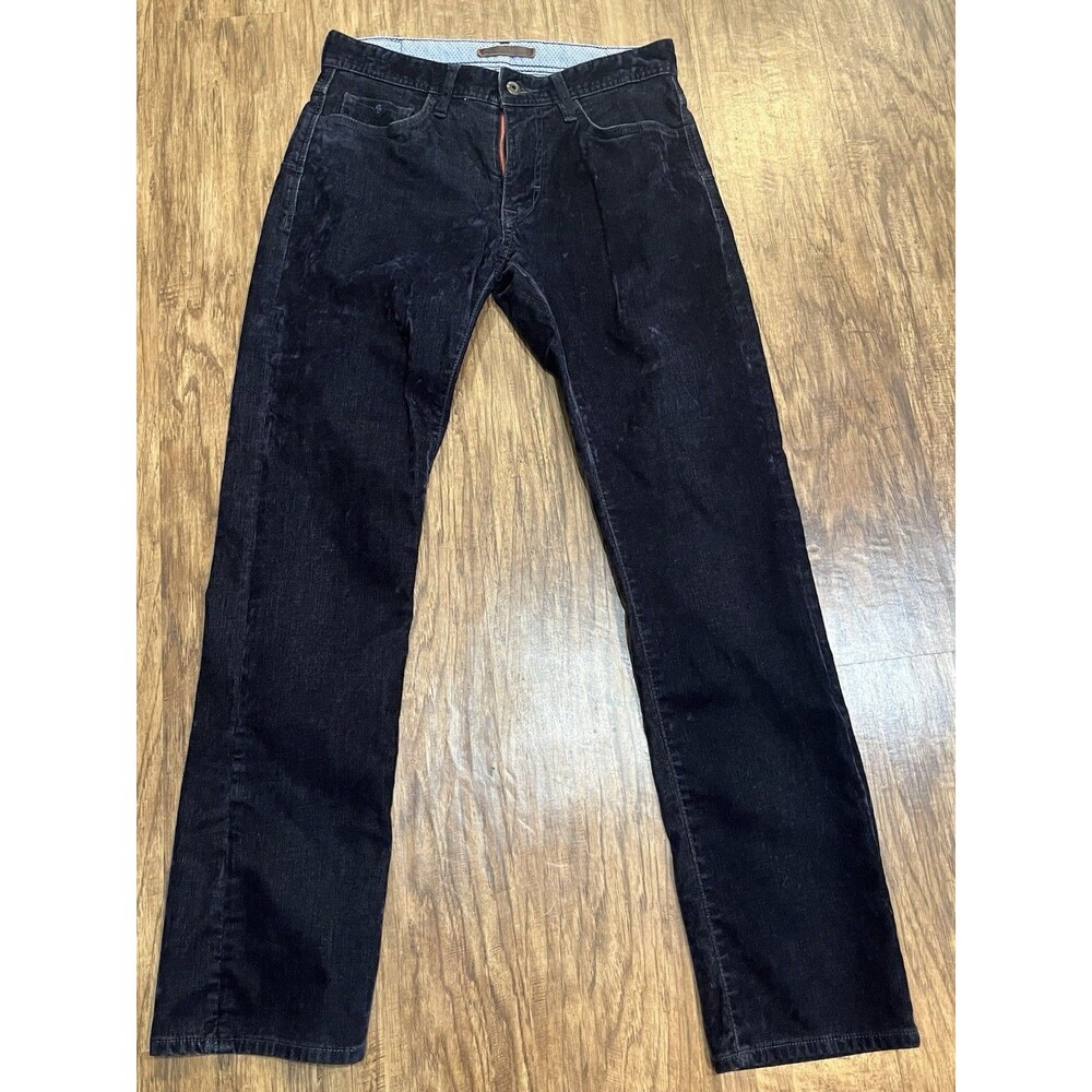 Robert Graham Celestial 5 Pocket Pants Mens Jeans Size 30x30 Velvet Dark Blue